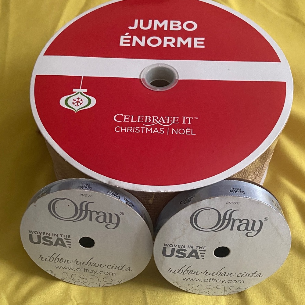 BUNDLE OF 3 RIBBONS SPOOLS